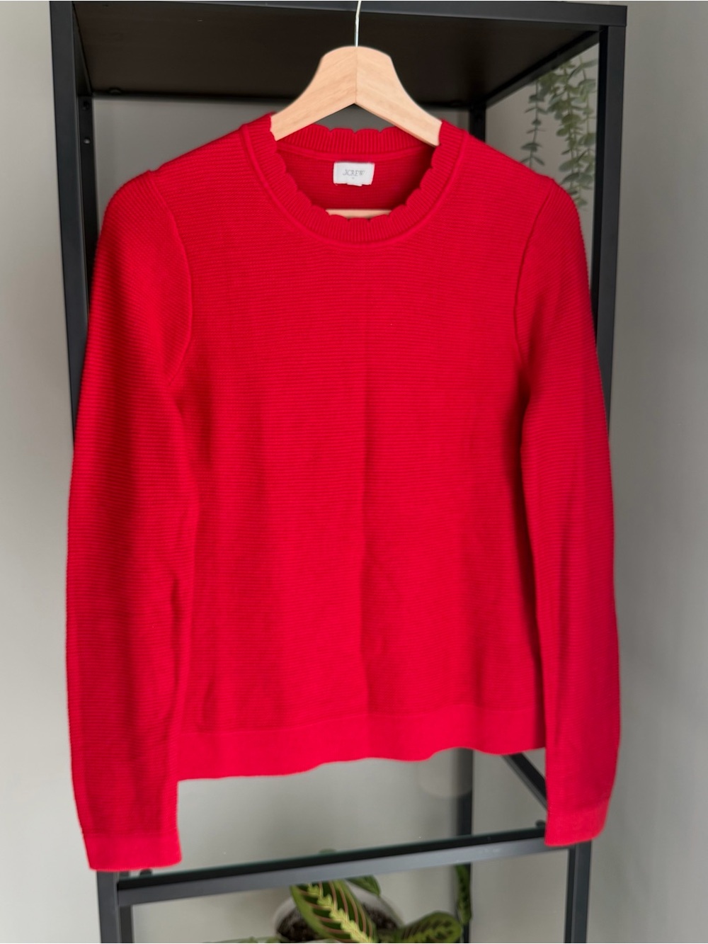 J. Crew Scalloped Crewneck Sweater